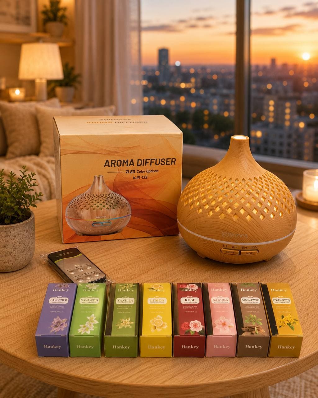 500ml LED Aroma Diffuser + Remote Control | Aroma Humidifier