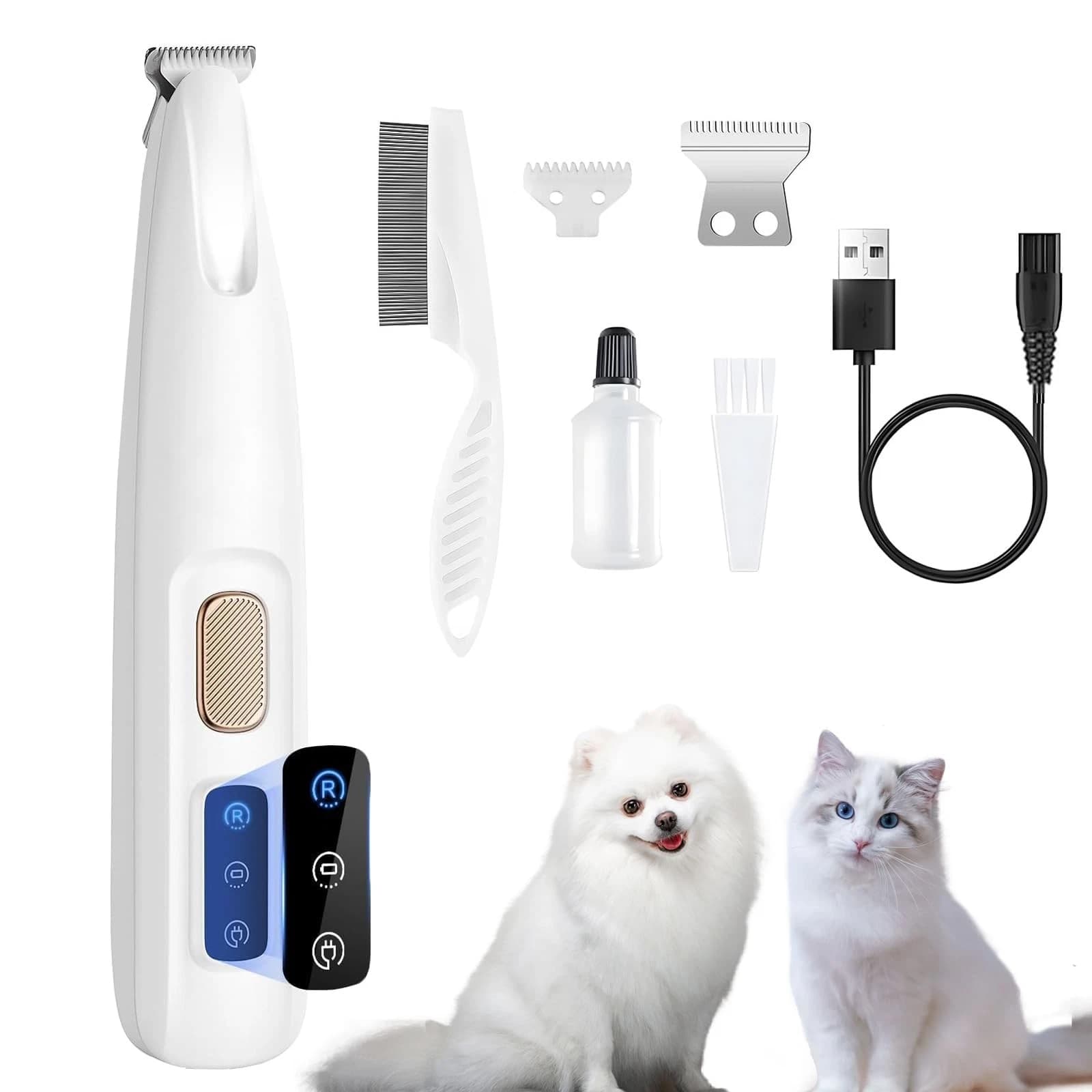 LED USB Pet Grooming Clipper for Dogs and Cats